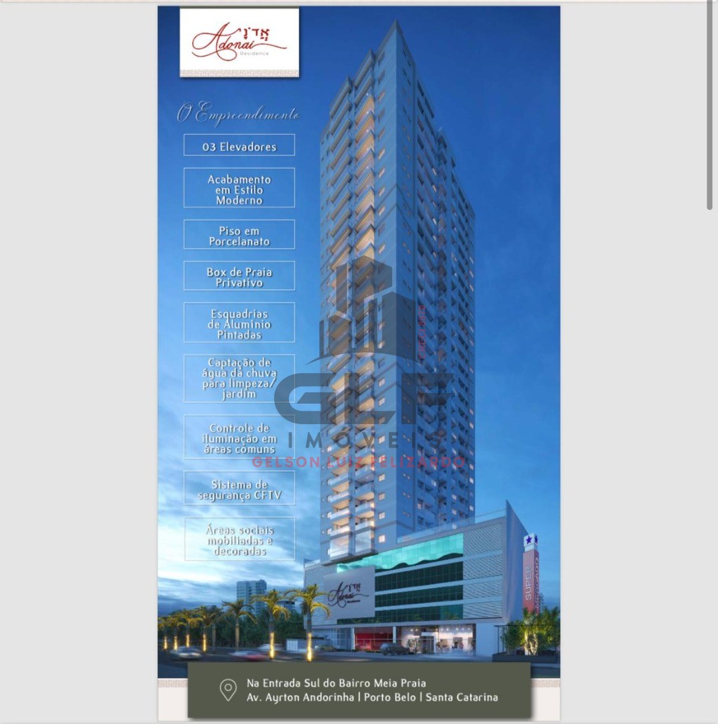Apartamento em construção em itapema/sc, com 3 suítes e 2 va