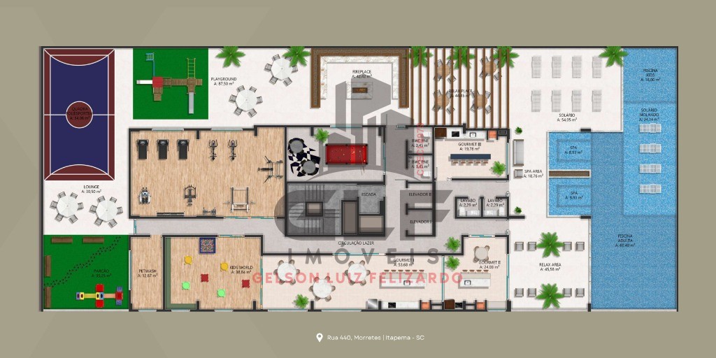 Apartamento Lançamento na cidade de Itapema/SC no bairro Morretes, com 2 Suítes e 1 Vaga de garagem, com Lazer Completo. Bem localizado. Investimento