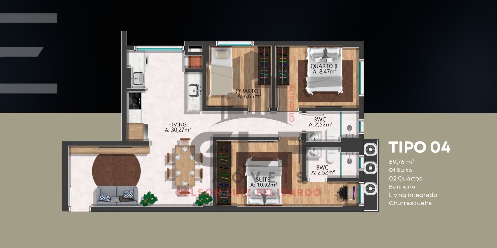 Apartamento Lançamento na cidade de Itapema/SC no bairro Morretes, com 2 Suítes e 1 Vaga de garagem, com Lazer Completo. Bem localizado. Investimento