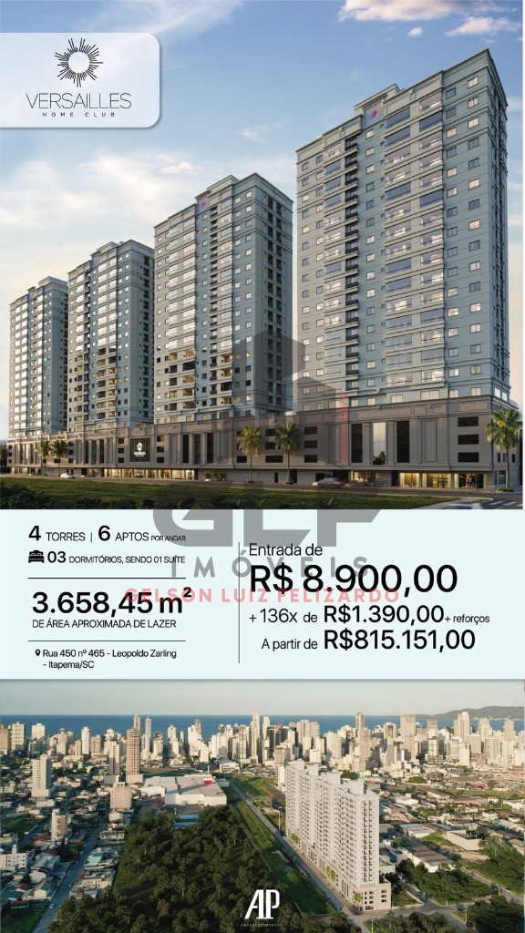 Apartamento em Construção, bem localizado em Itapema no bairro Morretes, próximo a praia e perto de comércios