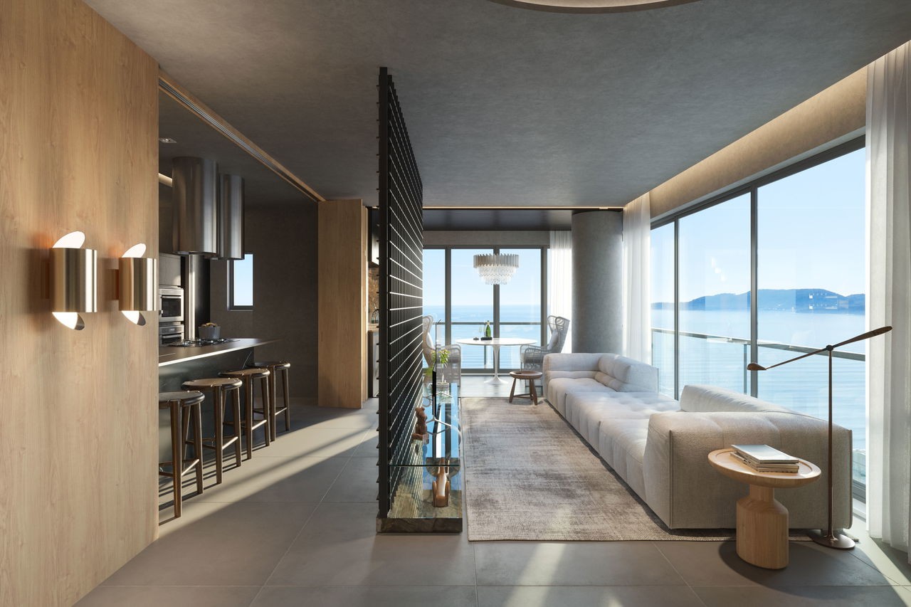 Apto em Construção em itapema/SC bairro Meia Praia, com 205m², com 4 suítes, 3 vagas de garagem, área de lazer completa