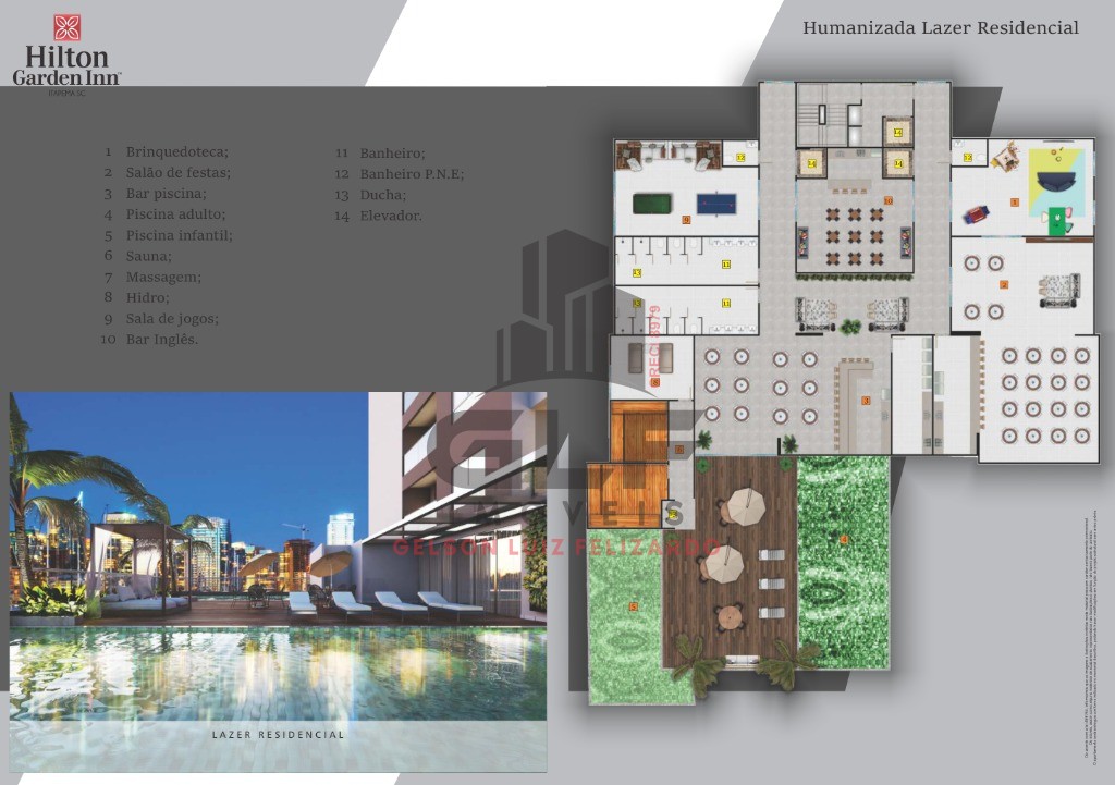 Oportunidade de investimento! Quarto de hotel em Construção a venda em Itapema/SC no bairro Meia Praia, com 28m² próximo ao mar