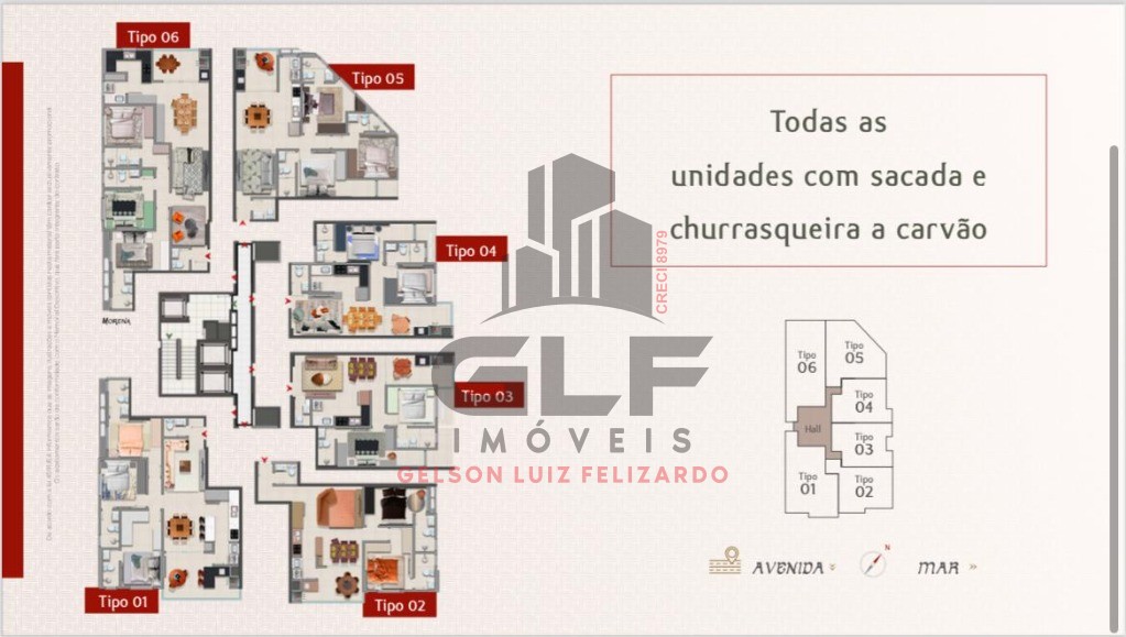 Apartamento em construção em itapema/sc, com 3 suítes e 2 va