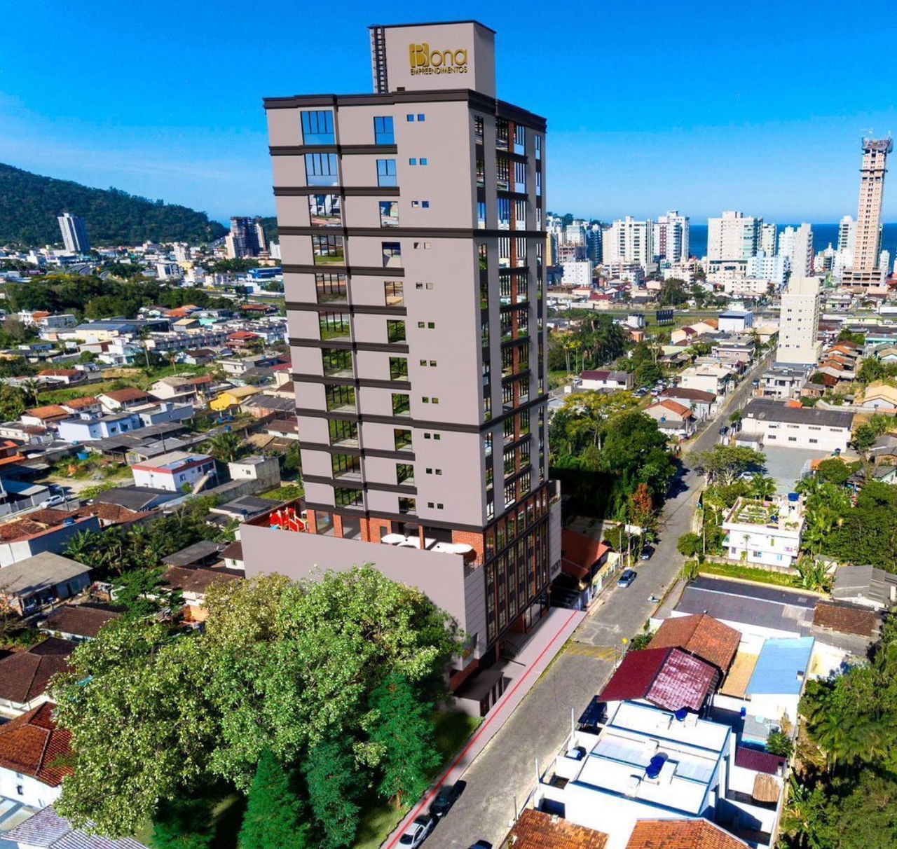 Apto em construção em itapema, bairro, várzea, com 63m² área