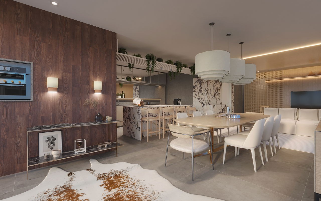 Apto em Construção em itapema/SC bairro Meia Praia, com 205m², com 4 suítes, 3 vagas de garagem, área de lazer completa