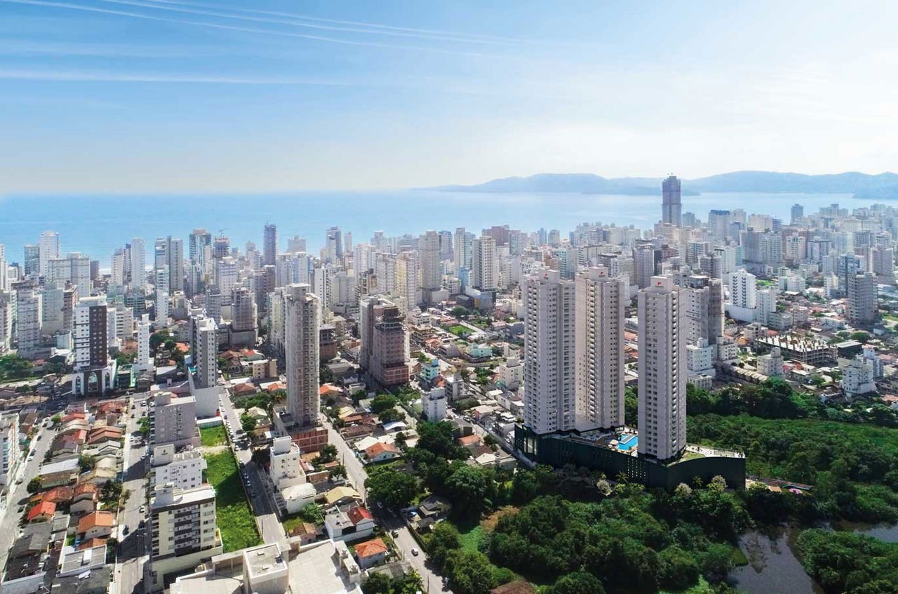 Apto em Construção em Itapema, bairro Meia Praia, com 120,19m² área privativa, sendo 2 suítes, 2 vagas de garagem, área de lazer completa