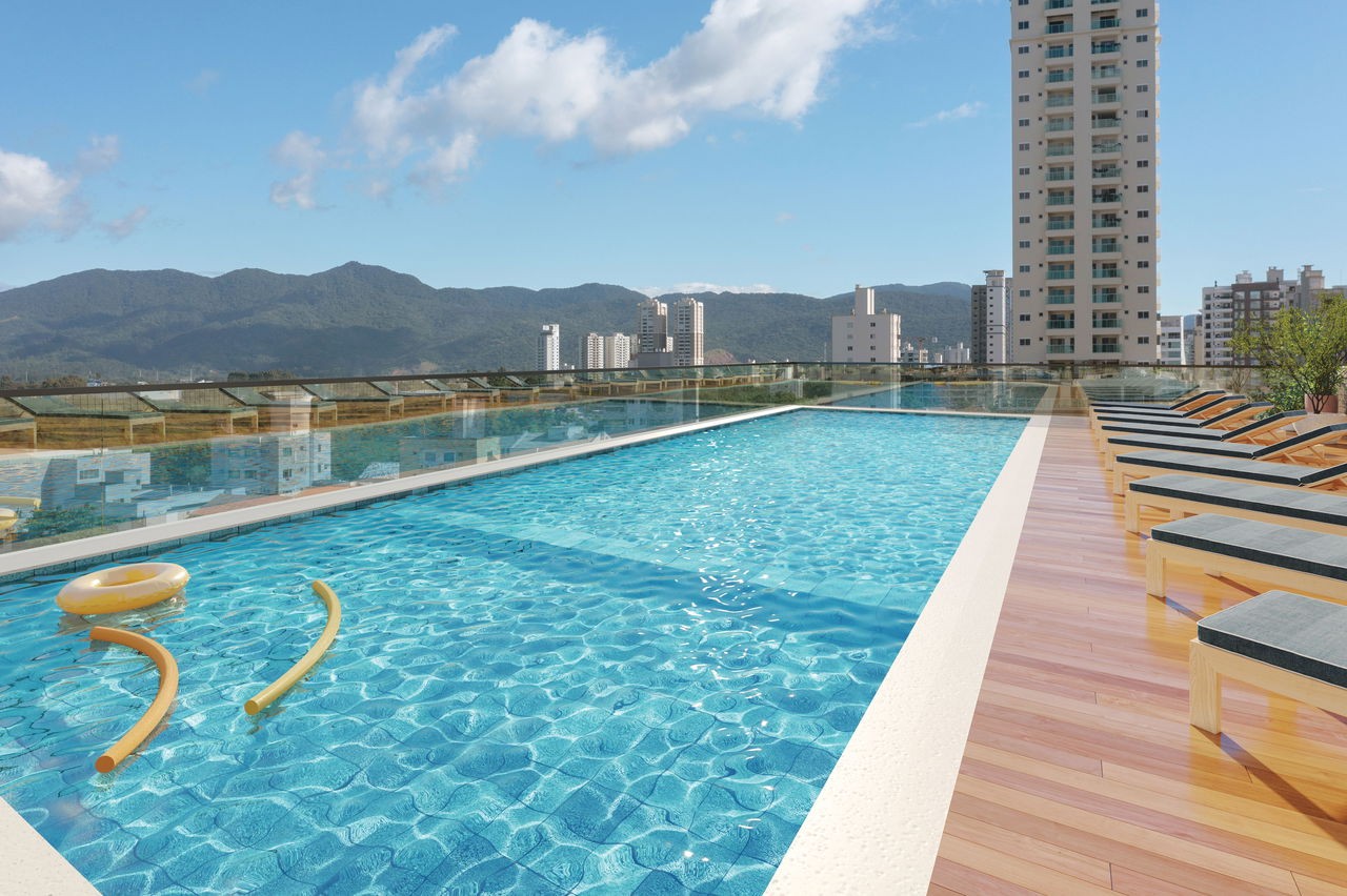 Apto Em Construção em Itapema/SC Bairro Morretes, com 125,79m² área privativa sendo 3 suítes, 2 vagas de garagem, área de lazer completa