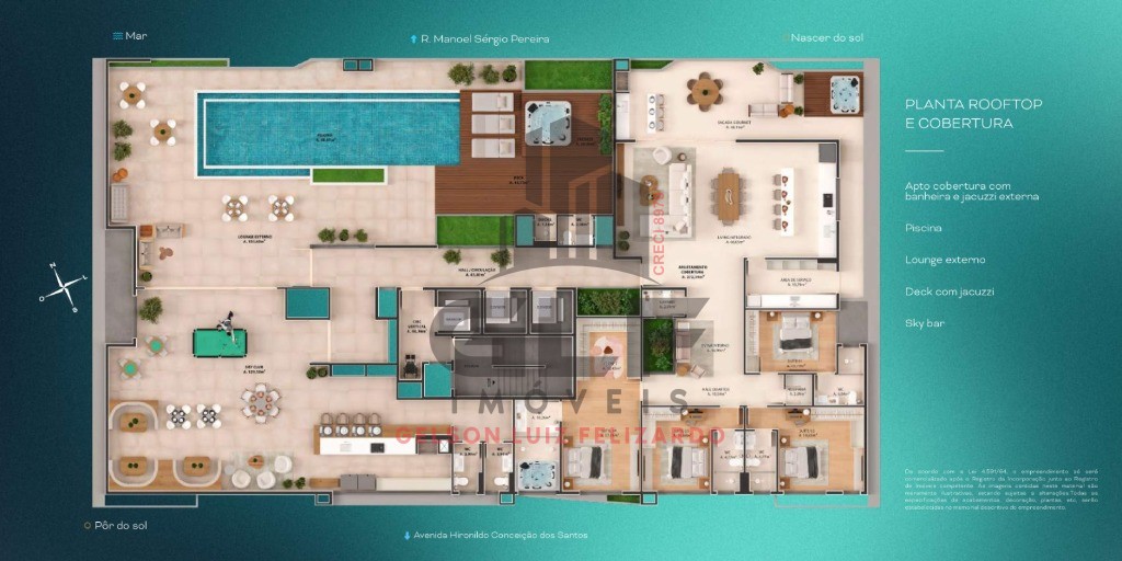 Apto Pré Lançamento em Porto Belo, com 86,50m² área privativa sendo 2 suítes, 2 vagas de garagem, área de lazer completa