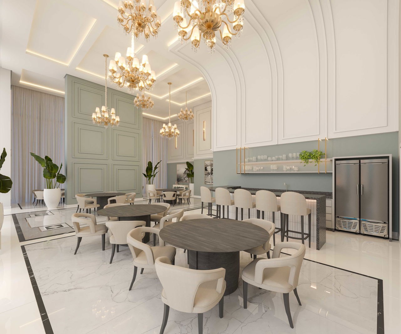 Apto em Construção em Itapema Bairro Meia Praia, com 185,20m² área privativa, sendo 4 suíte, 3 vagas de garagem, com área de lazer completa