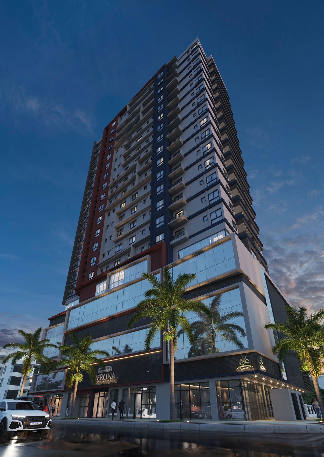 Apto em Construção em Itapema /SC bairro Meia Praia, com 122,10m² área privativa, sendo 3 suítes, 2 vaga de garagem, área de lazer completa