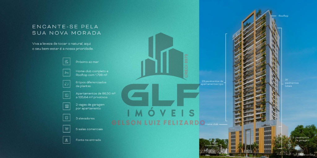 Apto Pré Lançamento em Porto Belo, com 86,50m² área privativa sendo 2 suítes, 2 vagas de garagem, área de lazer completa