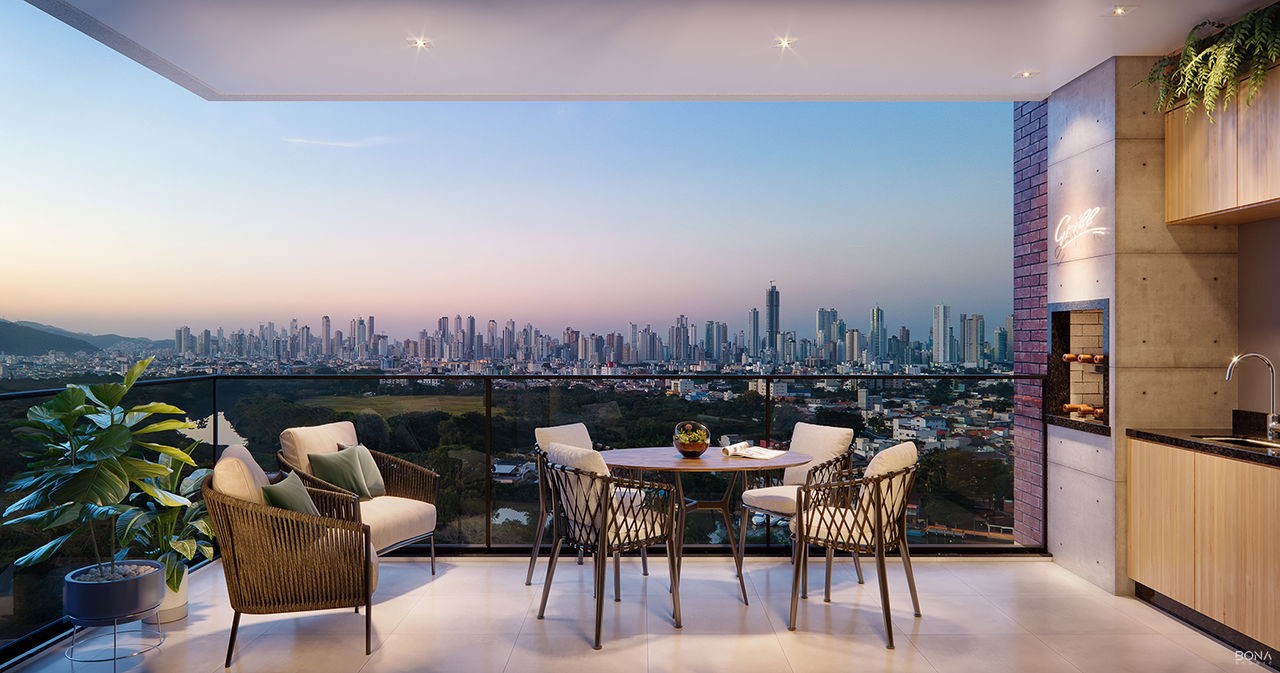 Apto em Construção em Balneário Camboriú, com 67m² área privativa sendo, 1 suíte, 1 vaga de garagem, área de lazer completa