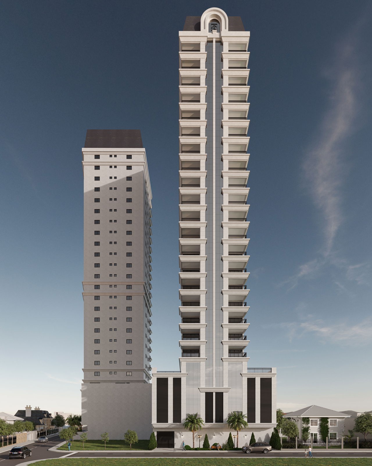 Apto em Construção em Itapema/SC bairro Balneário Camboriú, com 118m² área privativa, sendo 3 suítes, 2 vagas de garagem, área de lazer completa
