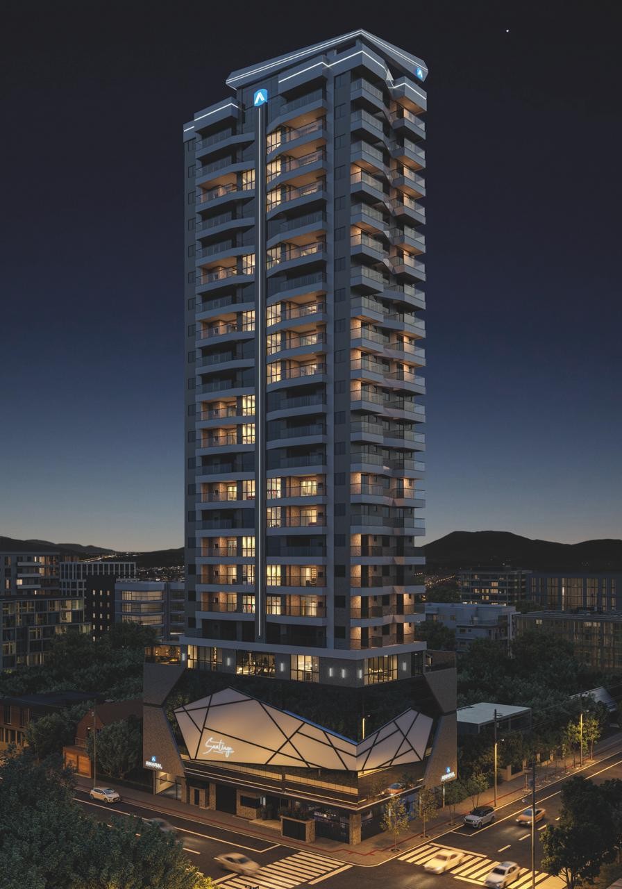 Apto Em Construção em Itapema/SC bairro Meia Praia, com 148.75m² Área privativa, sendo 3 suítes, 2 vagas de garagem, área de lazer completa