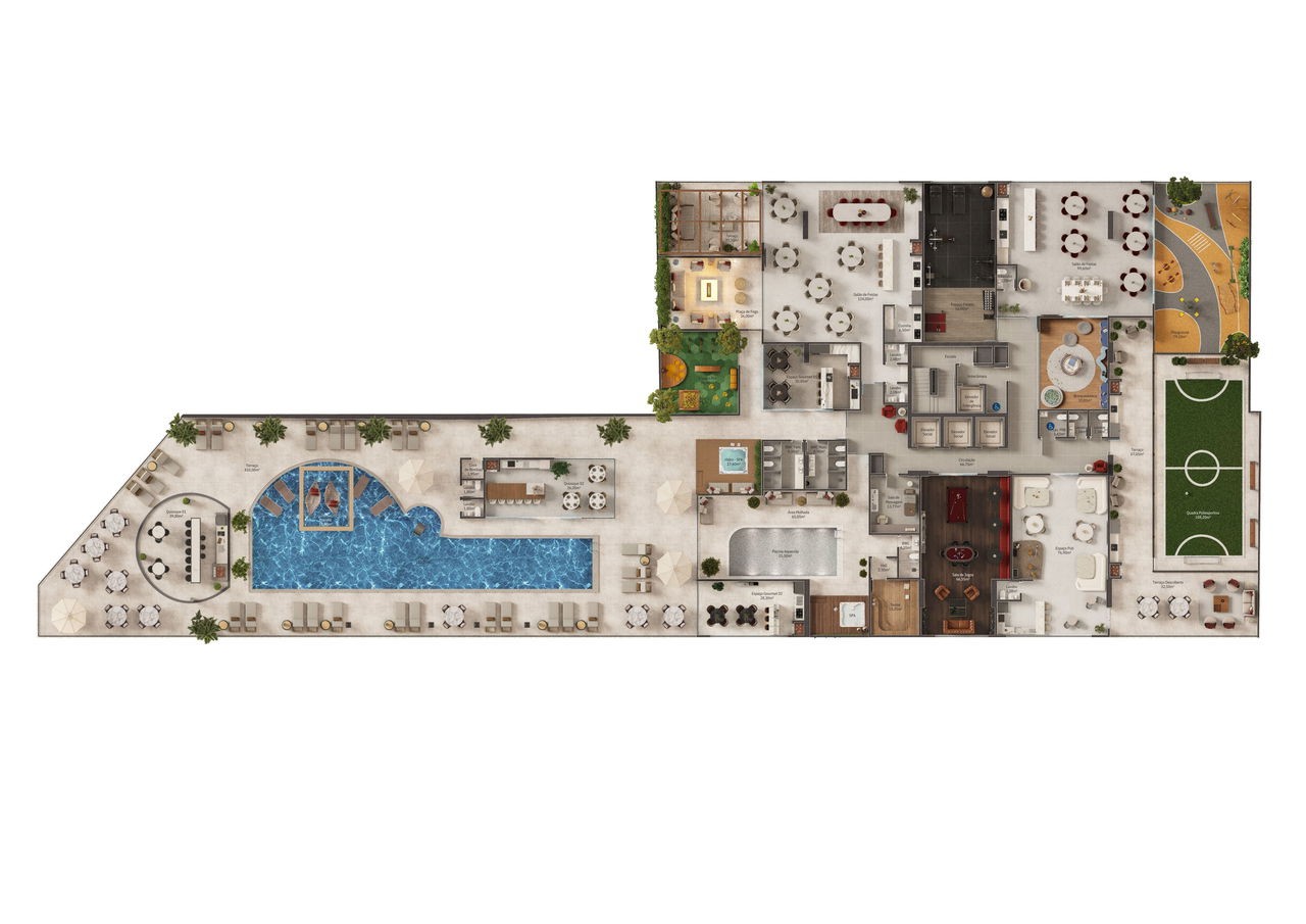 Apto Pré Lançamento em Itapema/SC bairro Meia Praia, com 143,40m² área privativa, sendo 3 suítes, 2 vagas de garagem, área de lazer completa