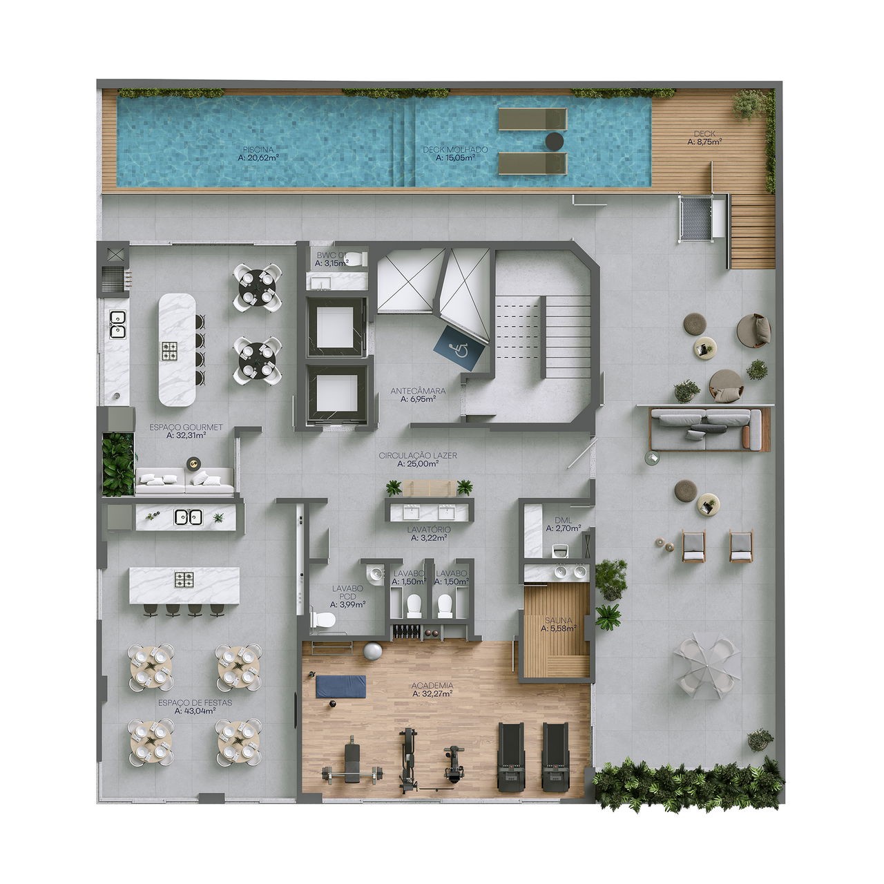 Apto em Construção em Balneário Camboriú, com 163,94m² área privativa sendo 3 dormitórios, 2 vagas de garagem, conta com área de lazer
