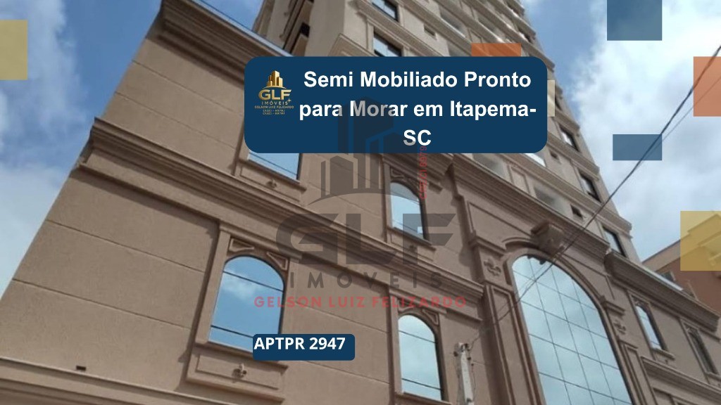 Apartamento Pronto Semi-Mobiliado em Itapema/SC no bairro Morretes, 60m² com 2 dormitórios, sendo 1 suíte. Bem Localizado! Investimento.