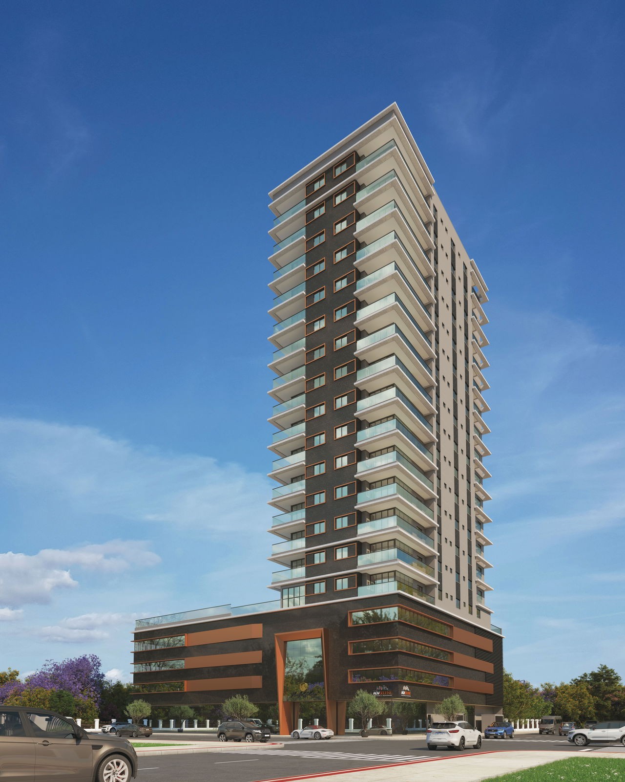 Apto em Construção em Itapema/SC bairro Meia Praia, com 125,79m² área privativa, sendo 3 suítes, 2 vagas de garagem