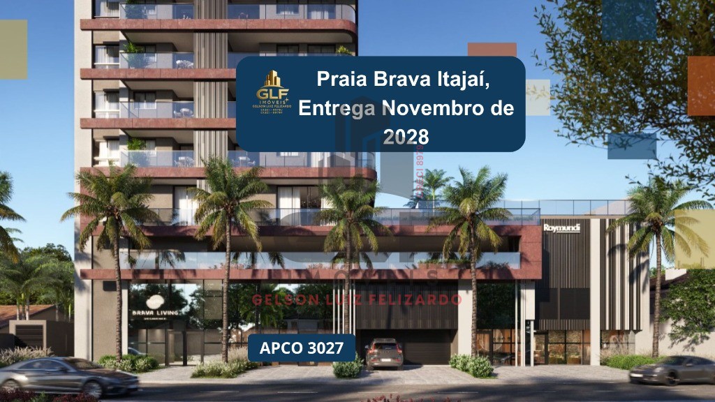 Apto na Praia Brava Itajaí, ENTRADA: R$ 133.954,11 48x 3.720.95 6 Balões semestrais R$ 22.325,70 financiamento: R$ 446.513,94.