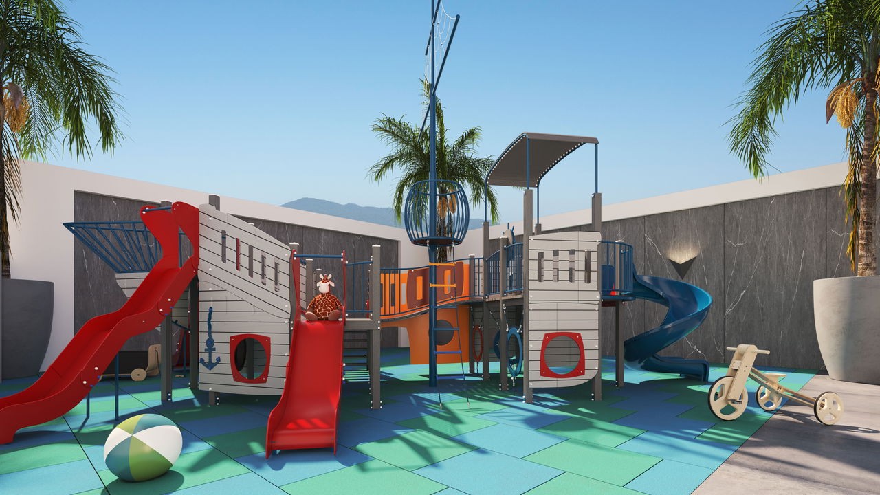 Apto em Construção em Itapema /SC bairro Meia Praia, com 122,10m² área privativa, sendo 3 suítes, 2 vaga de garagem, área de lazer completa