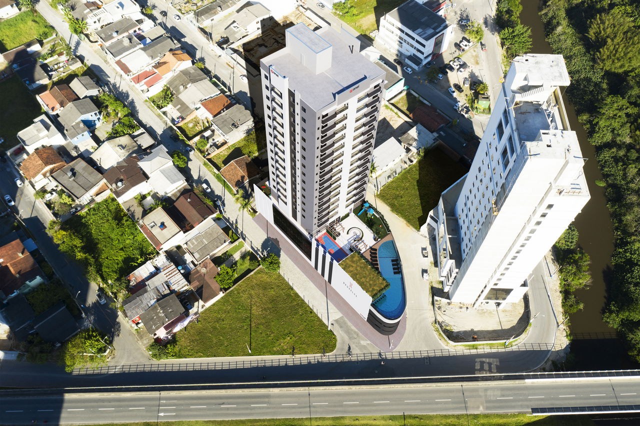 Apto Em Construção em Itapema/SC bairro Meia Praia, com 83m² sendo 2 suítes, 2 vagas de garagem, com área de lazer