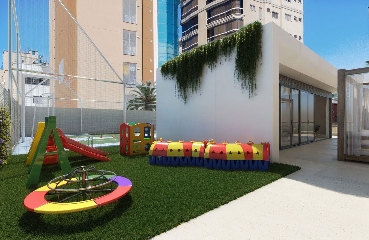 Apto em Construção em Itapema, bairro Meia Praia, com 206m² área privativa, sendo 4 suítes, 3 vagas de garagem, área de lazer completa