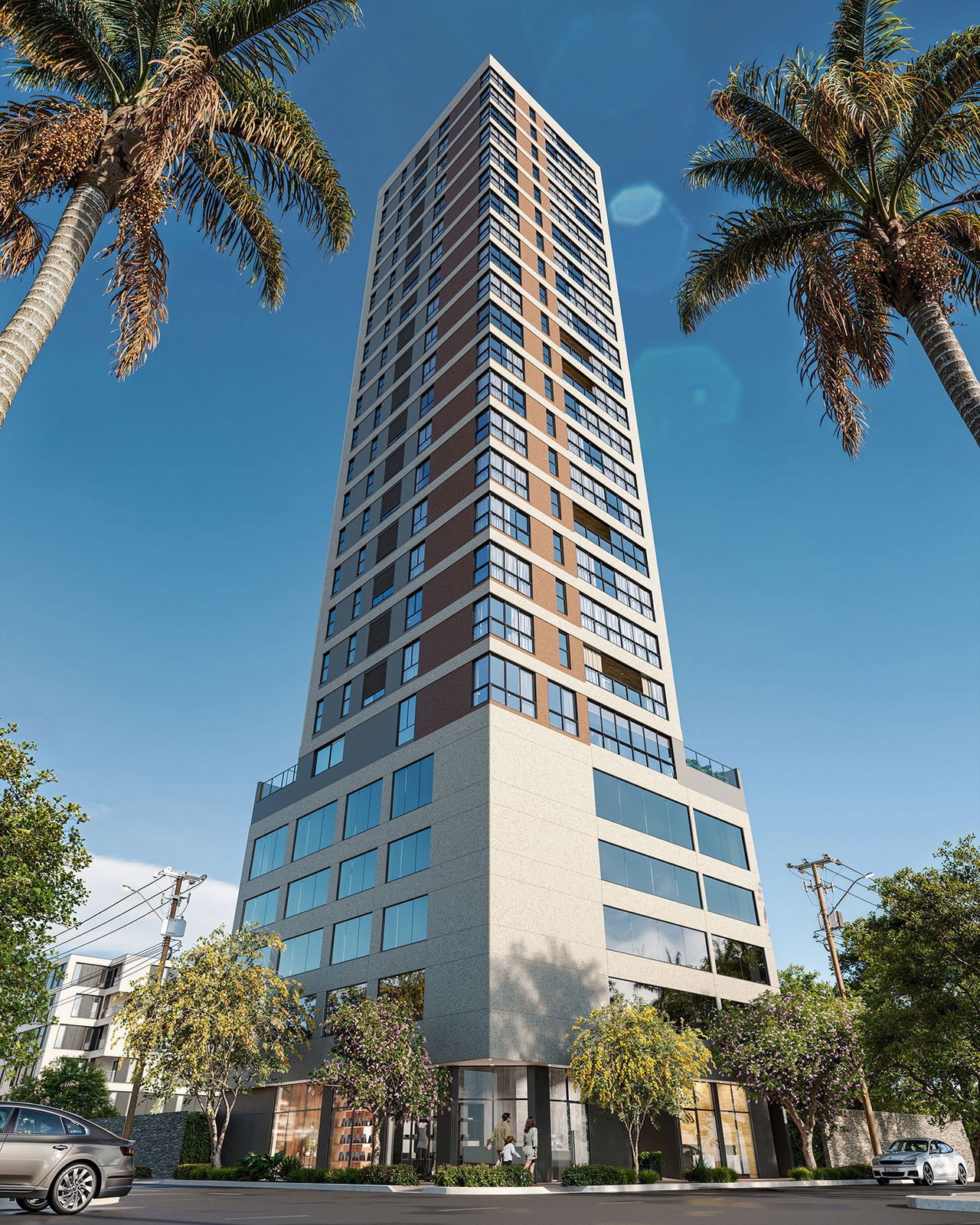 Apto em Construção em Balneário Camboriú, com 163,94m² área privativa sendo 3 dormitórios, 2 vagas de garagem, conta com área de lazer