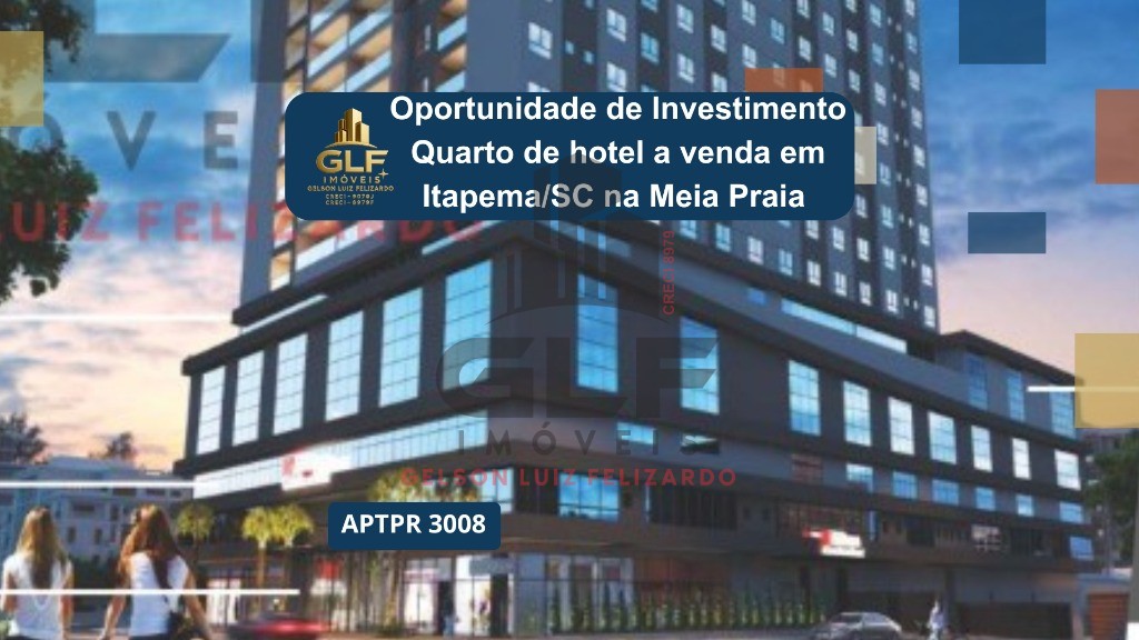 Oportunidade de investimento! Quarto de hotel em Construção a venda em Itapema/SC no bairro Meia Praia, com 28m² próximo ao mar