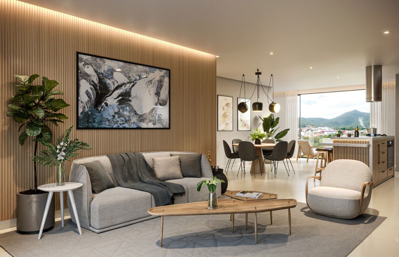 Apto em Construção em Porto Belo, com 135m² área privativa, sendo 3 suítes, 2 vagas de garagem, área de lazer completa
