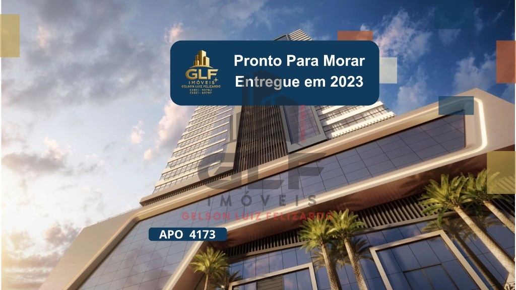 Apto Pronto em Itapema, bairro Meia Praia, com 179m² área privativa, sendo 4 suítes, 3 vagas de garagem, área de lazer completa