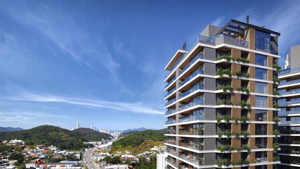 Apto em Construção em Itajaí, com 90m² área privativa, sendo 2 suítes, 1 vaga de garagem, área de lazer completa