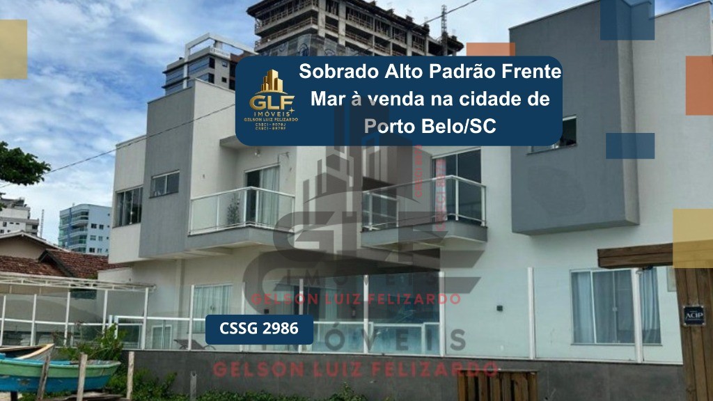 Sobrado alto padrão frente mar à venda na cidade de porto be
