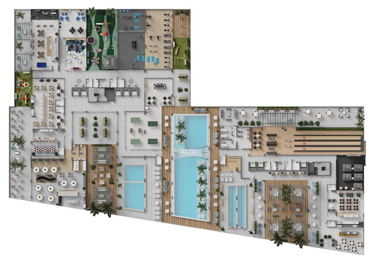 Apto em Construção em Porto Belo, 77,05m² área privativa, sendo 2 suítes, 2 vagas de garagem, área de lazer completa
