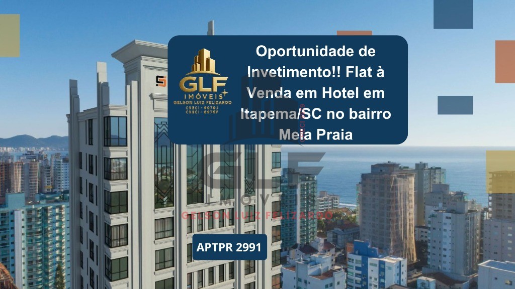 Oportunidade de invetimento!! flat à venda em hotel em itape