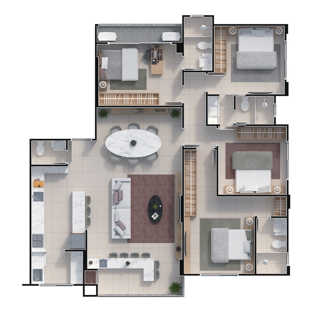 Apto Pronto de luxo na cidade de Balneário Camboriú/SC, no bairro Pioneiros, com 3 Suítes e 3 Vagas de Garagem. Localização Privilegiada. 210m do mar