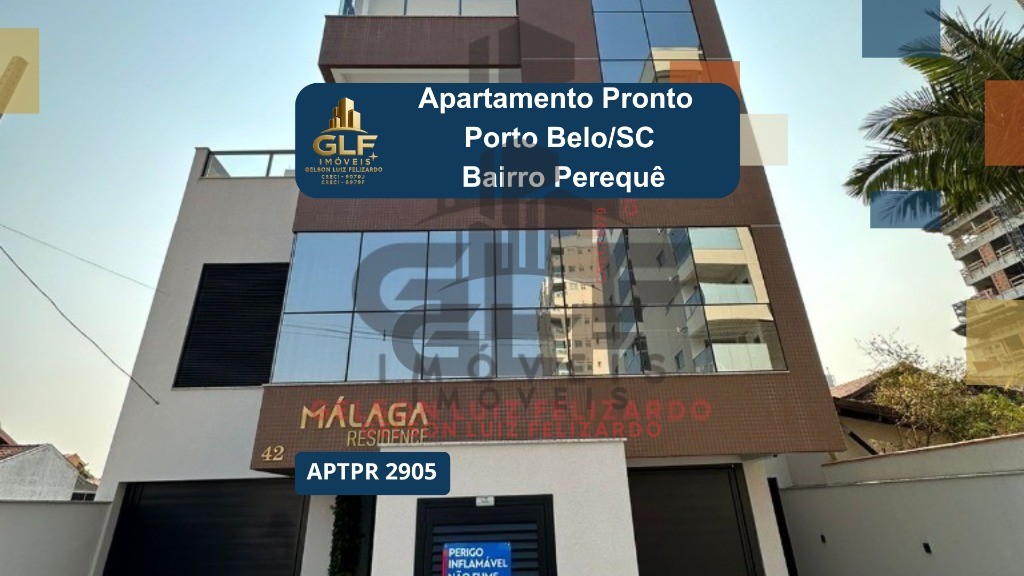 Apartamento na cidade de Porto Belo/SC no bairro Balneário Pereque, 2 Suítes e 1 Vaga, com Lazer Completo. Bem localizado a 700 Metros do Mar