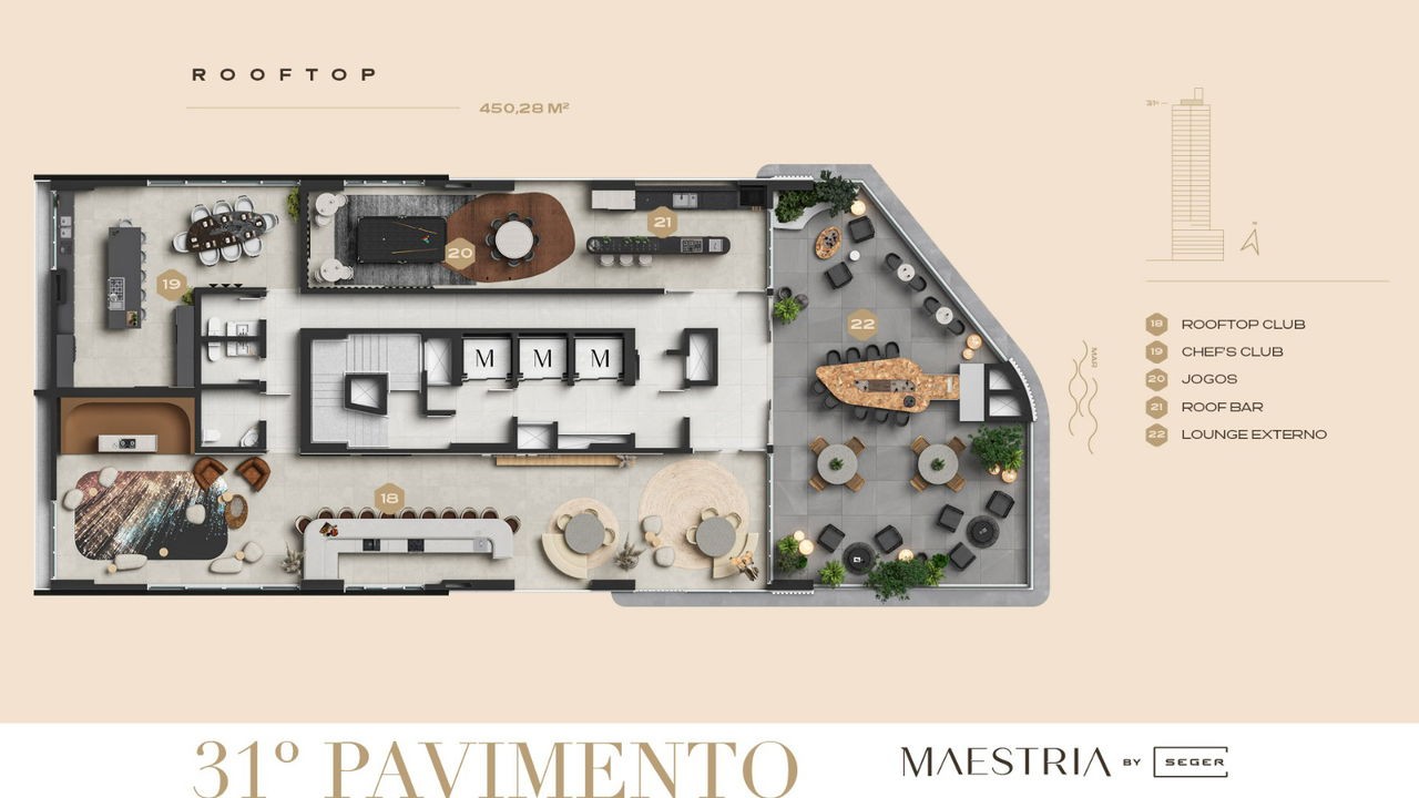 Apto em Construção em Porto Belo Perequê, com 203,33m² área privativa sendo, 4 suítes, 3 vagas de garagem, área de lazer completa