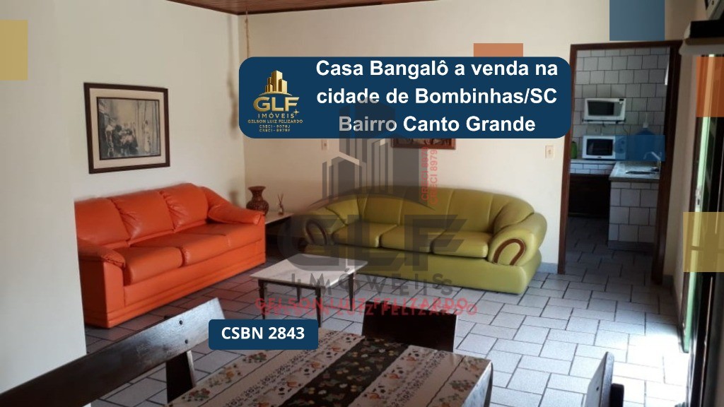 Casa bangalô a venda na cidade de bombinhas/sc no bairro can