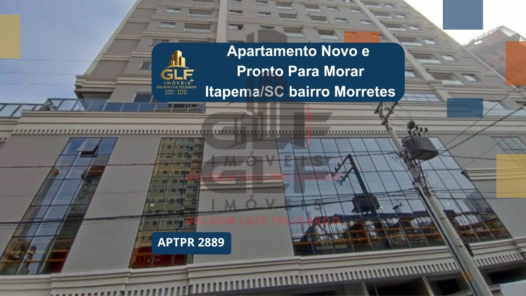 Apartamento Novo e Pronto para morar na cidade de Itapema/SC no bairro Morretes, com 2 Quartos/ 1 Suíte e 1 Vaga de garagem, com Lazer Completo.