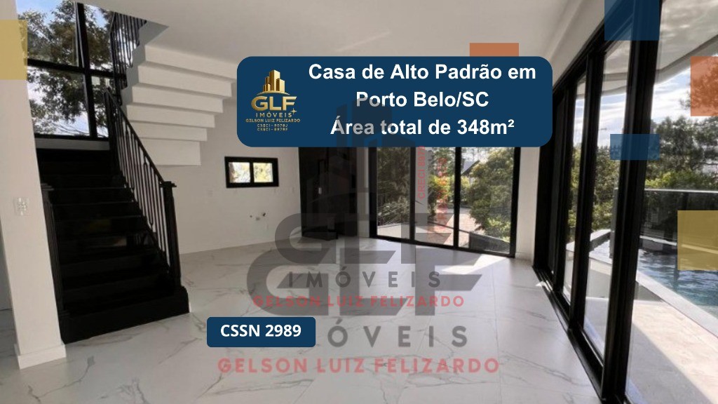 Casa de alto padrão em porto belo/sc com área privativa de 2