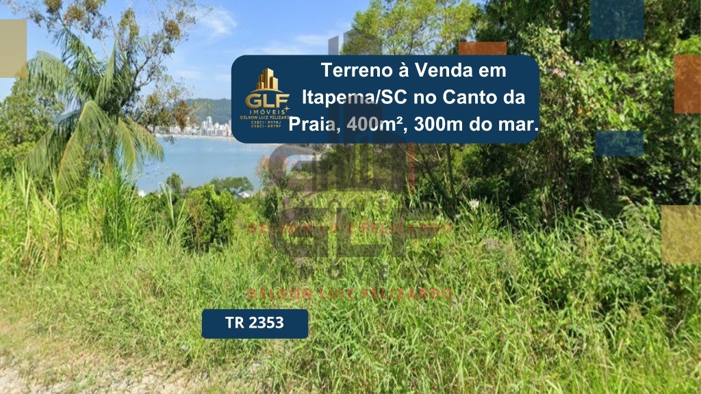 Terreno a venda na cidade de itapema/sc no canto da praia, c
