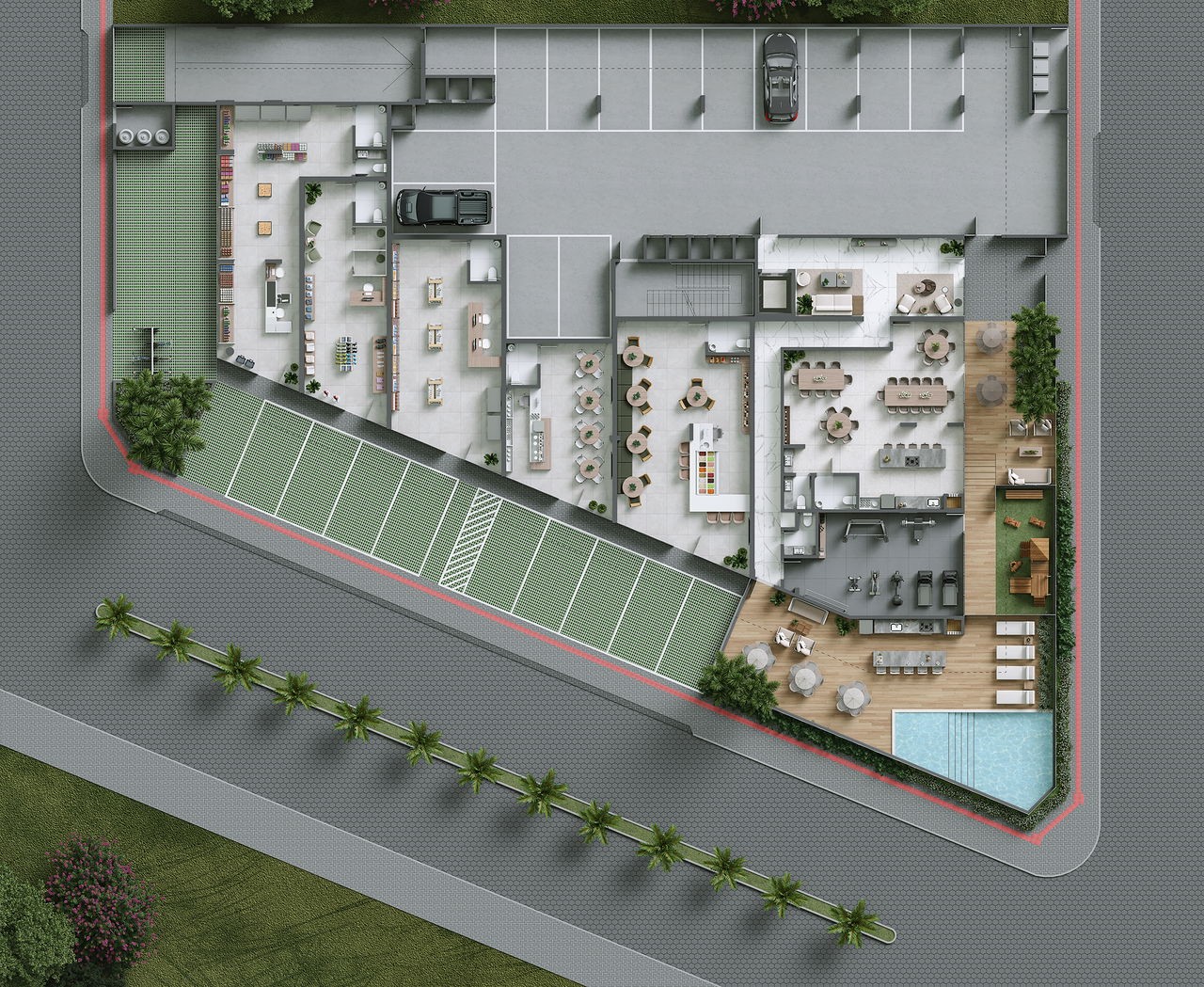 Apto em Construção em Bombinhas, com 130m² área privativa, sendo 3 suítes, 2 vagas de garagem, área de lazer completa