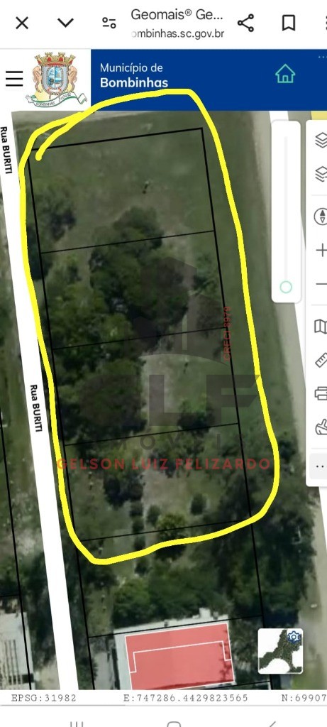 Terreno a venda na cidade de Bombinhas/SC no bairro Mariscal, com metragem de 1460m², 300m do mar. Oportunidade de Investimento