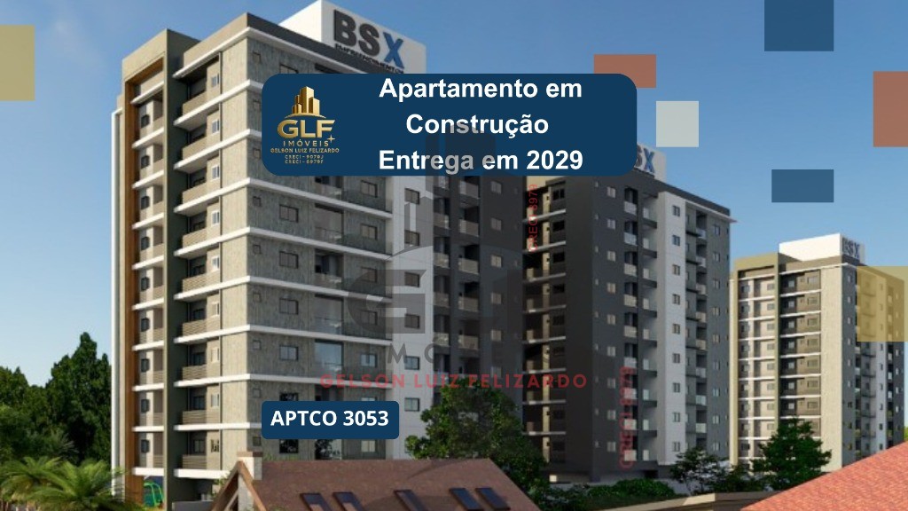 Apto em construção em tijucas/sc com 67,36m²área privativa s