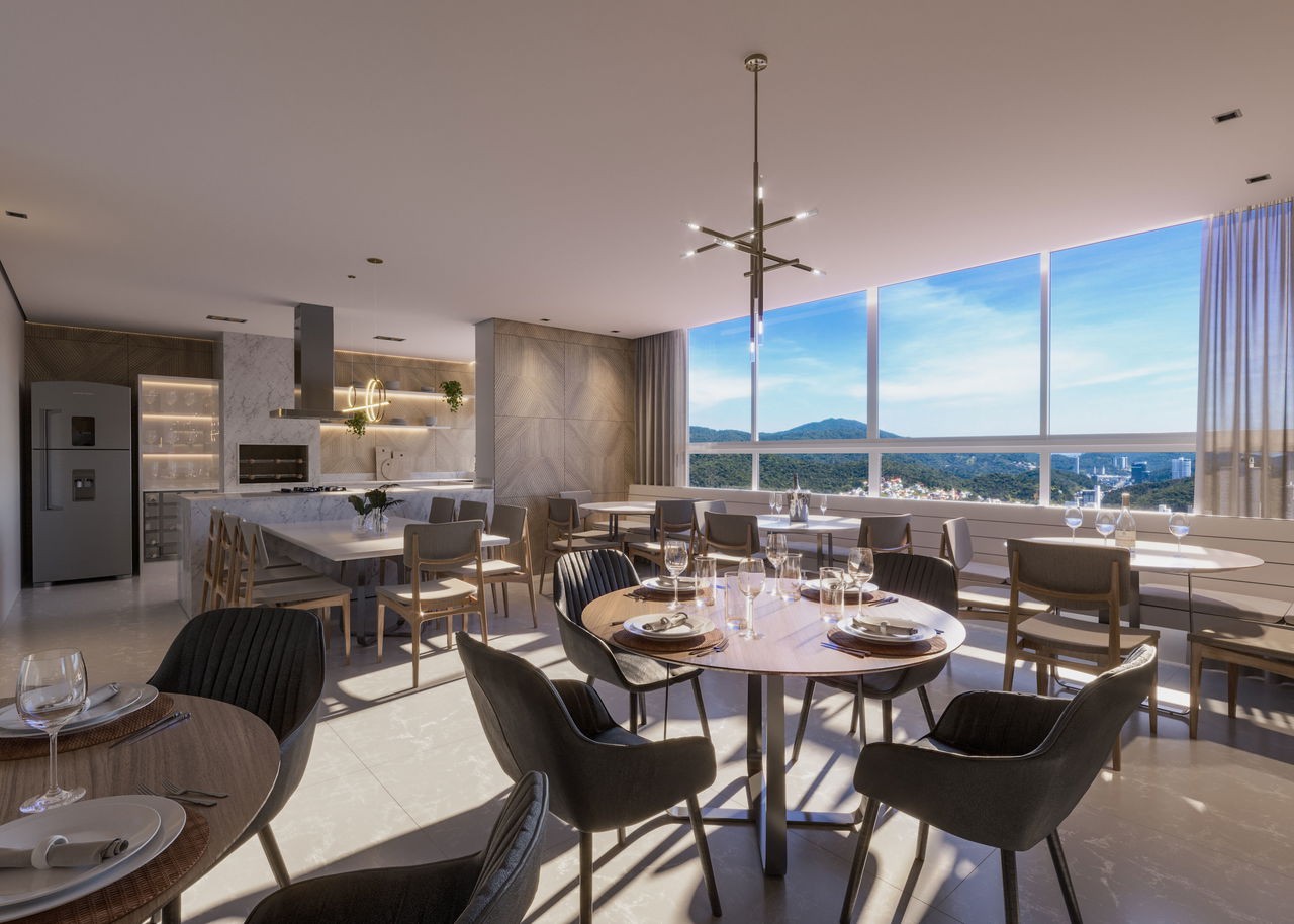 Luxuoso apartamento em Construção de 4 quartos e 4 suítes no Centro de Balneário Camboriú-SC com 3 vagas de garagem!