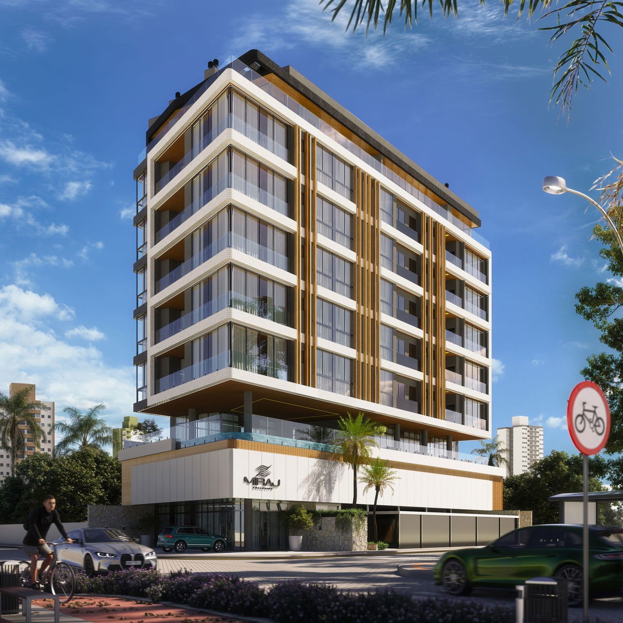 Apartamento em Construção em Bombinhas/SC com 84,00m² área privativa sendo 2 suítes, 2 vaga de garagem