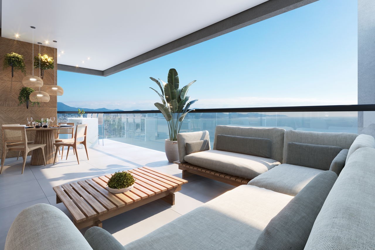 Apartamento em Construção no Perequê Porto Belo/SC com 153,55m² área privativa sendo 3 suítes, 2 vagas de garagem, área de lazer completa