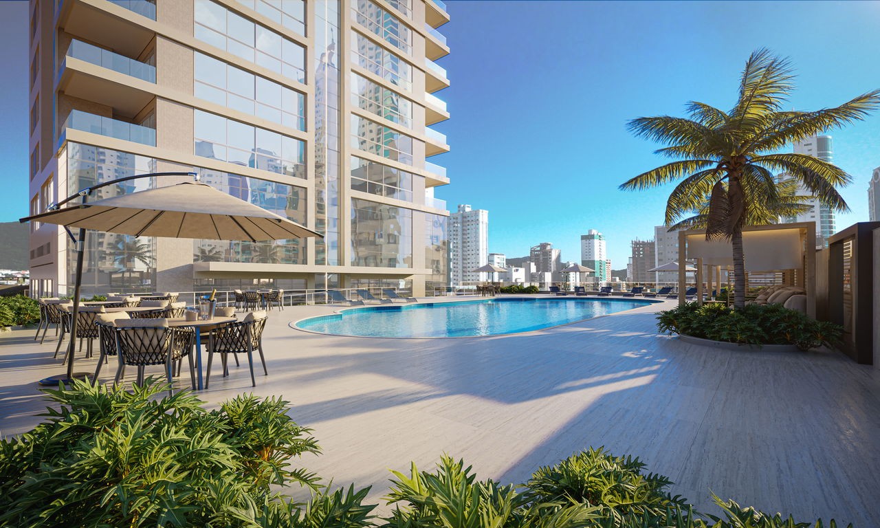 Luxuoso apartamento em Construção de 4 quartos e 4 suítes no Centro de Balneário Camboriú-SC com 3 vagas de garagem!
