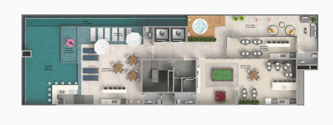 Apartamento Lançamento na cidade de Itapema/SC no bairro Meia Praia, 3 dormitórios e 1 Vaga de garagem, com Lazer Completo. Bem localizado. Investir
