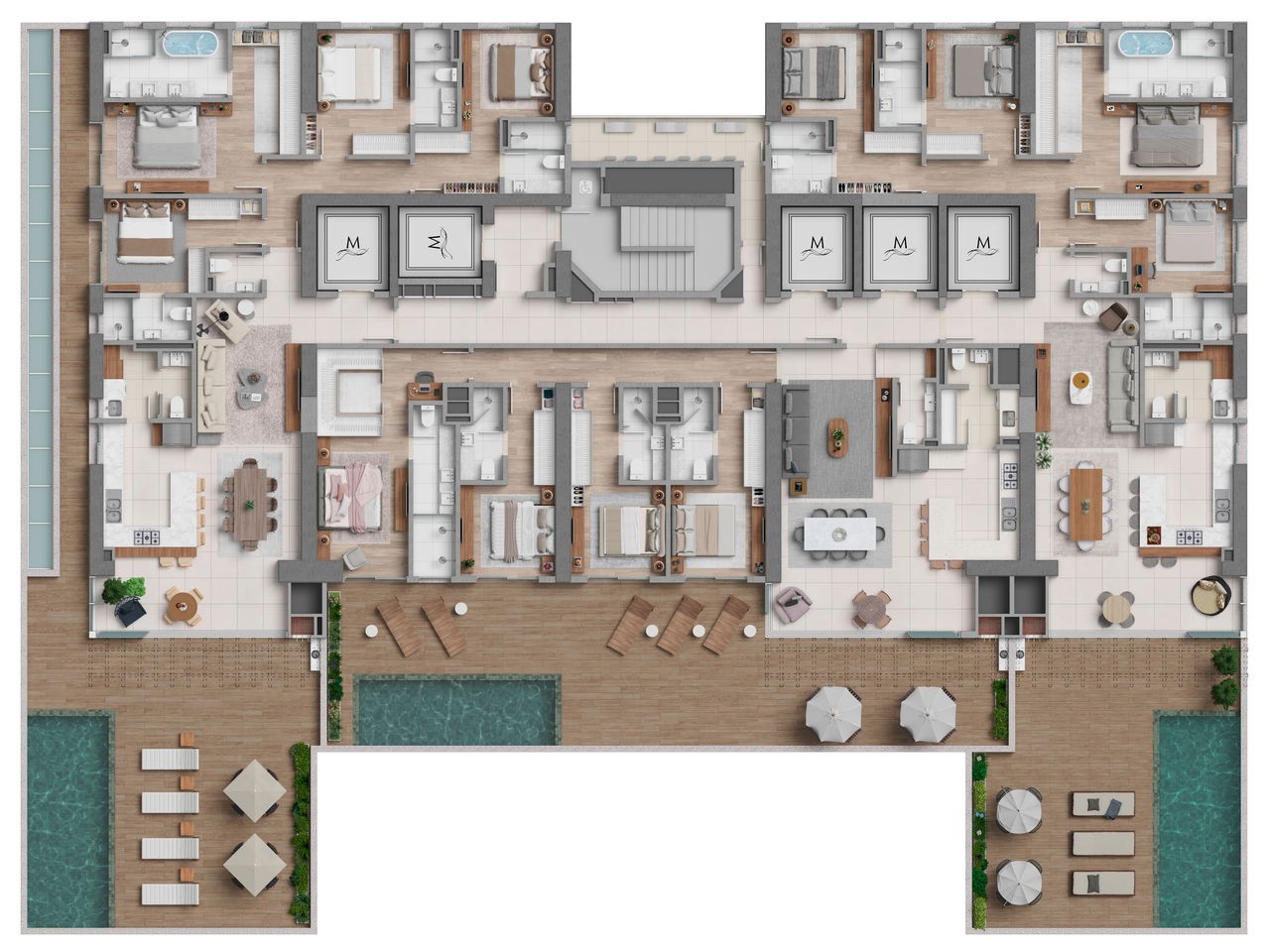 Apartamento de luxo em Construção à venda no Centro de Balneário Camboriú-SC: 4 quartos, 4 suítes, 1 banheiro, 3 vagas, 177,78 m².